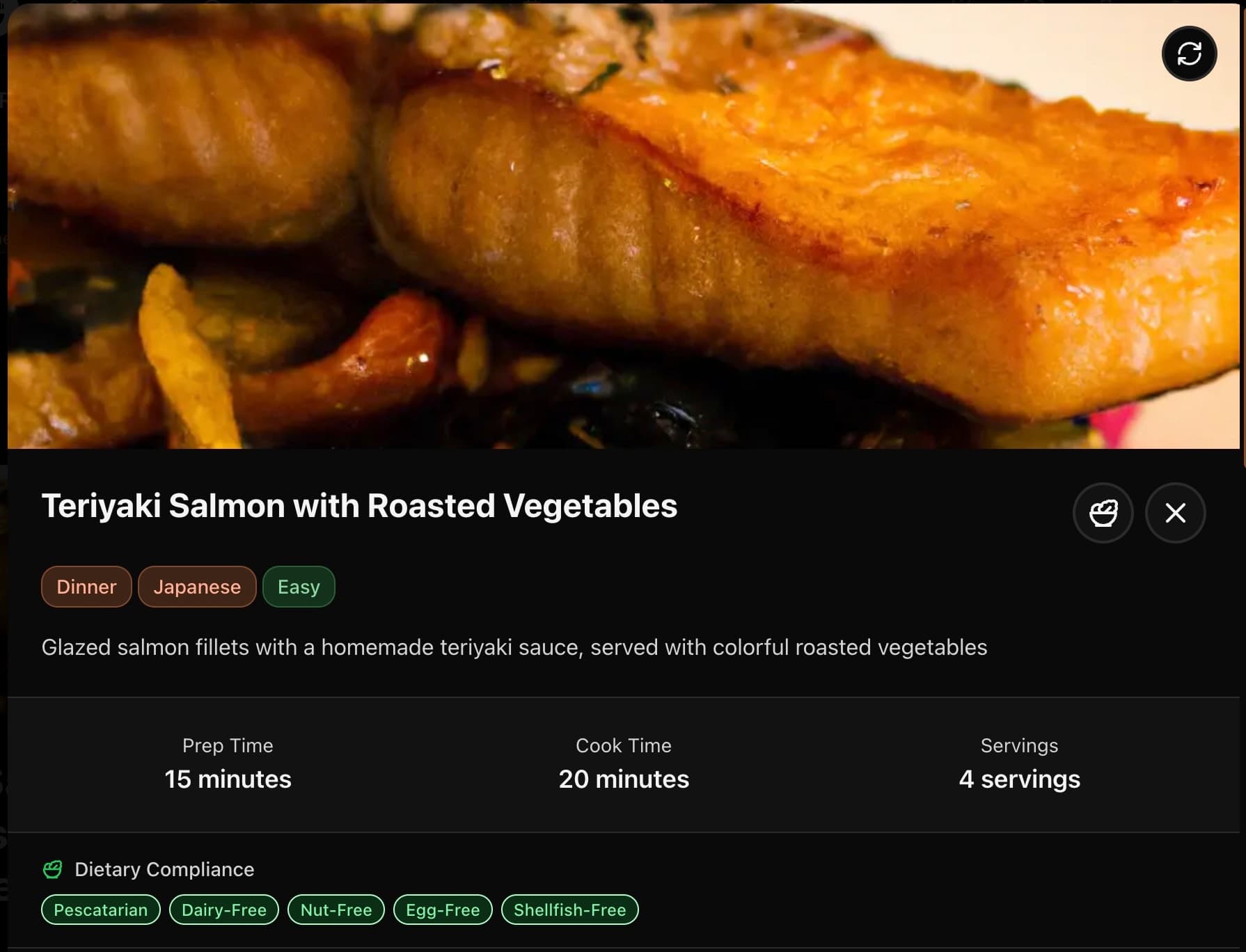 Meal of the Week: Teriyaki Salmon with Roasted Vegetables